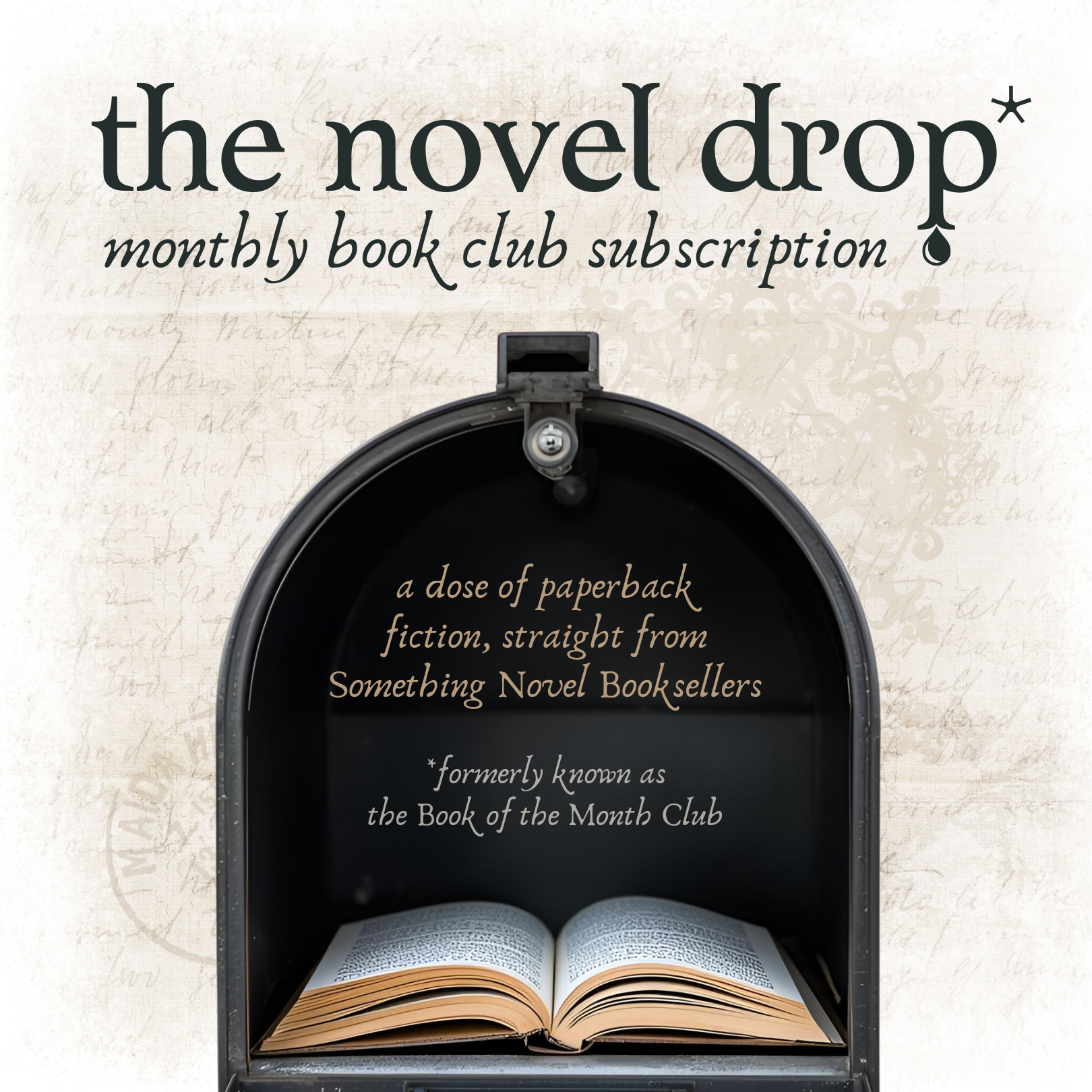 The Novel Drop (Monthly Book Club Subscription)