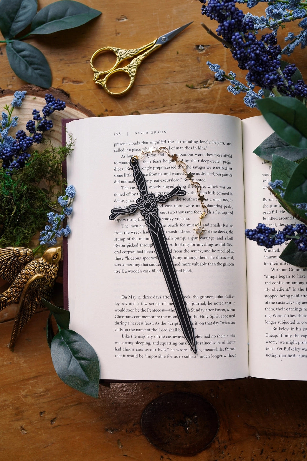 Starfall Blade Faux Leather Bookmark | The Bookish Atelier