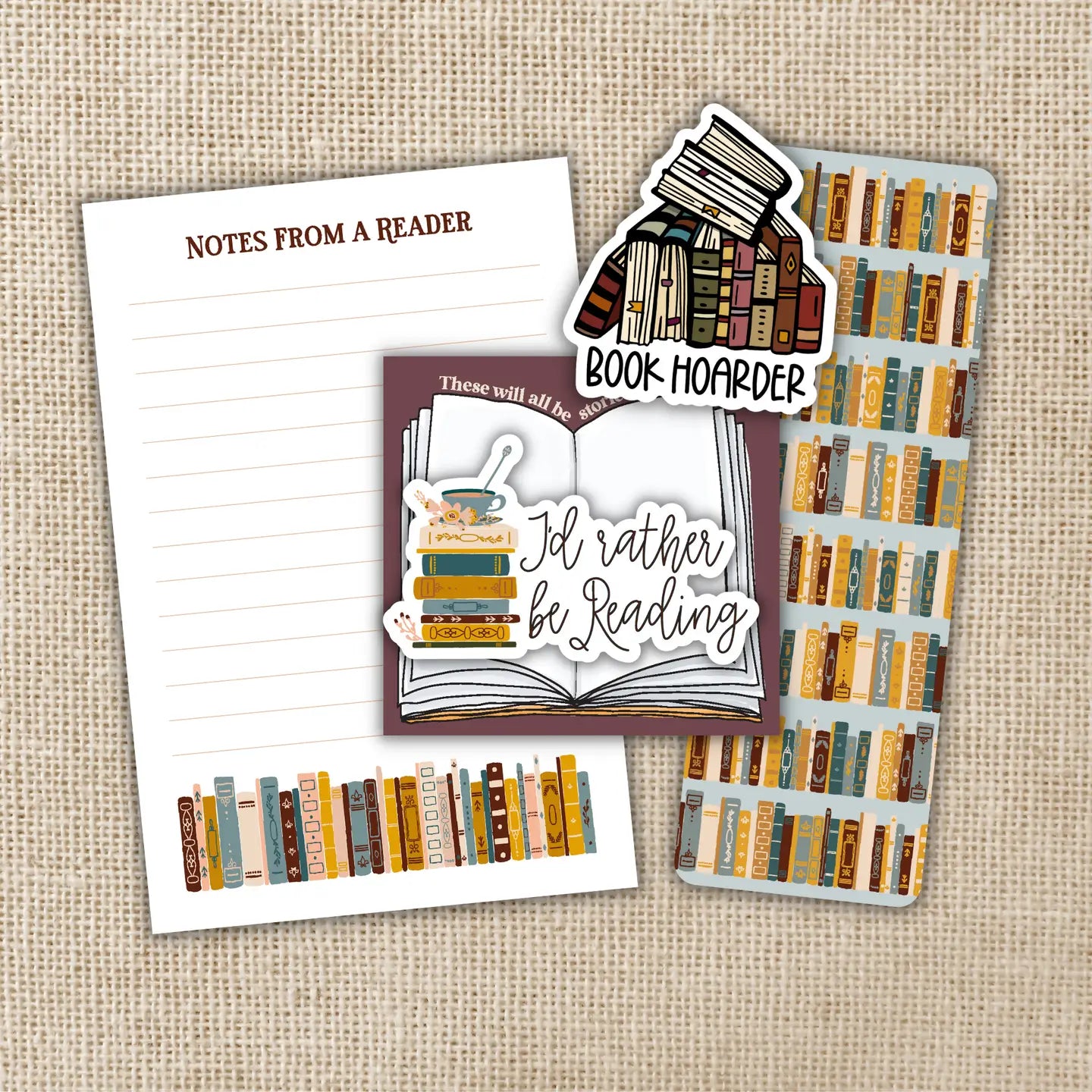 Vintage Book Lover Boxed Gift Set | Kingdom of Threads