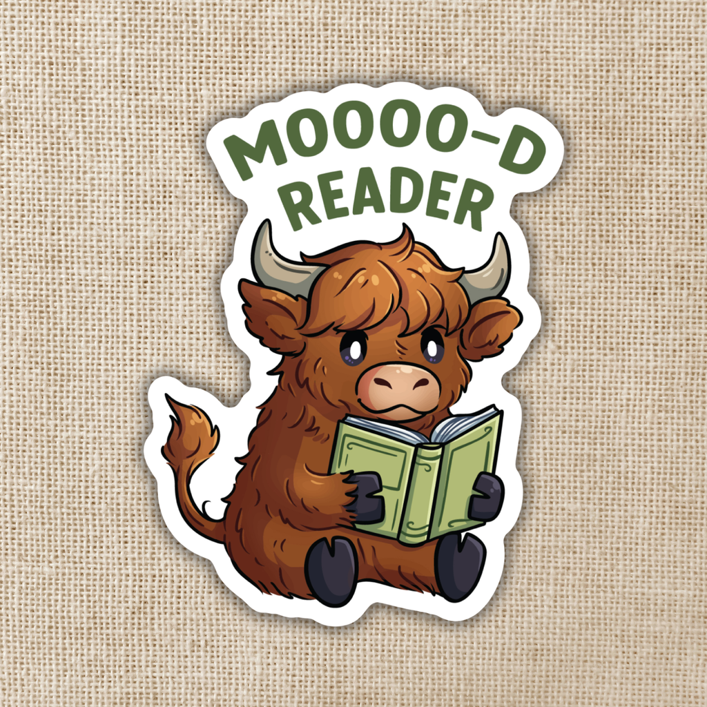 Mooo-d Reader Sticker