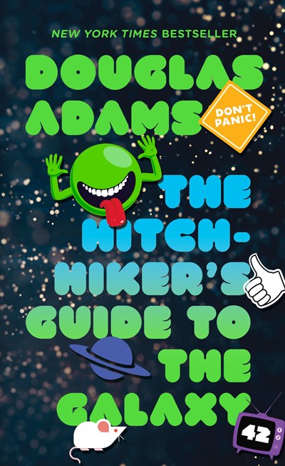 "The Hitchhiker's Guide to the Galaxy" by Douglas Adams (Paperback)