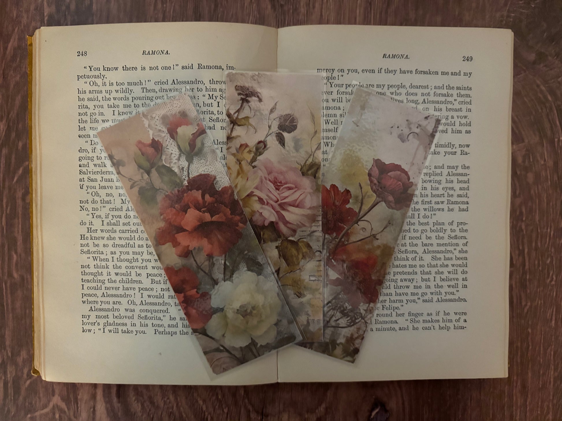 secret garden double-sided bookmarks—set of 3