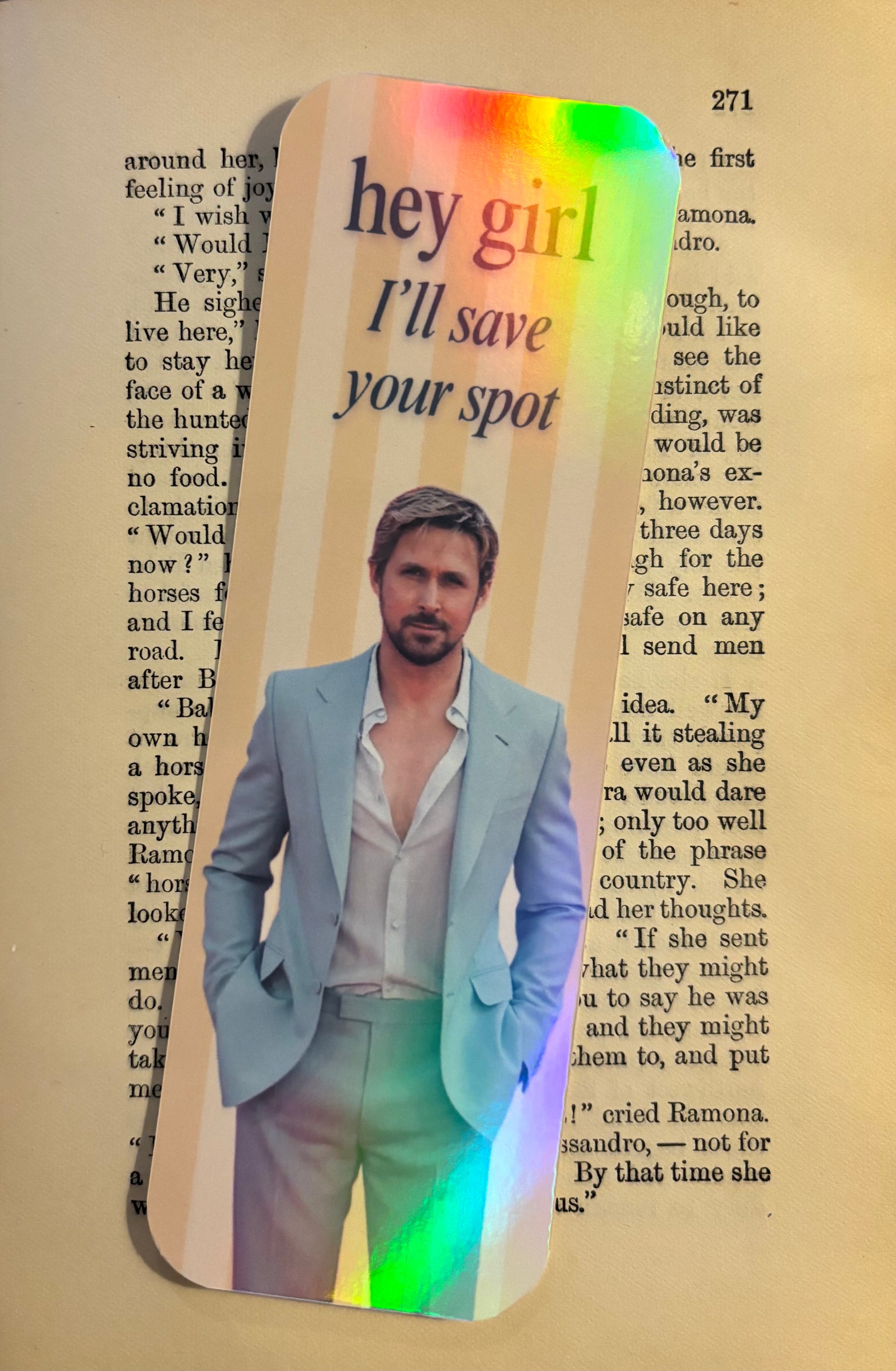 "Hey Girl" Bookmark