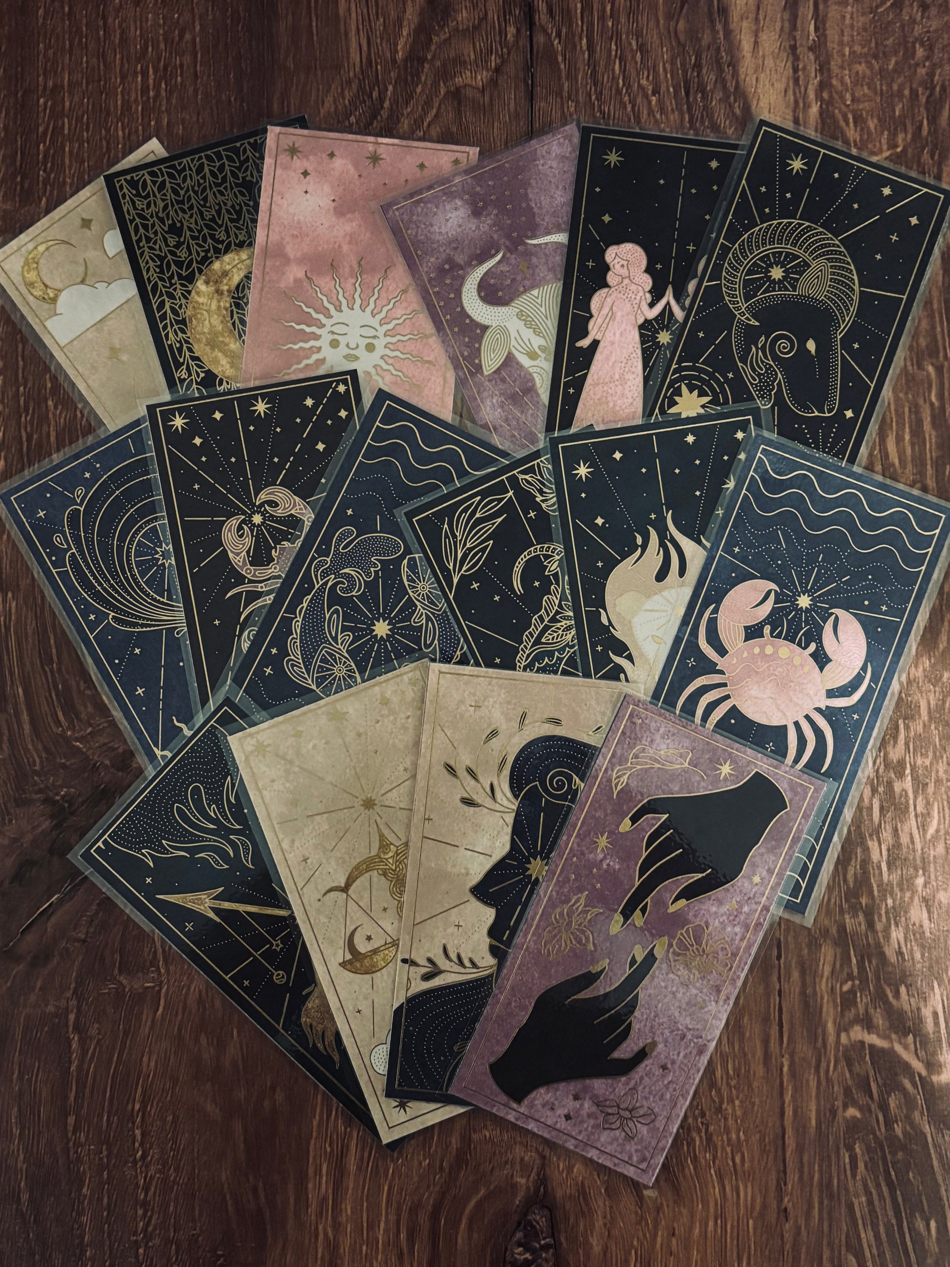 Celestial Horoscope Bookmarks