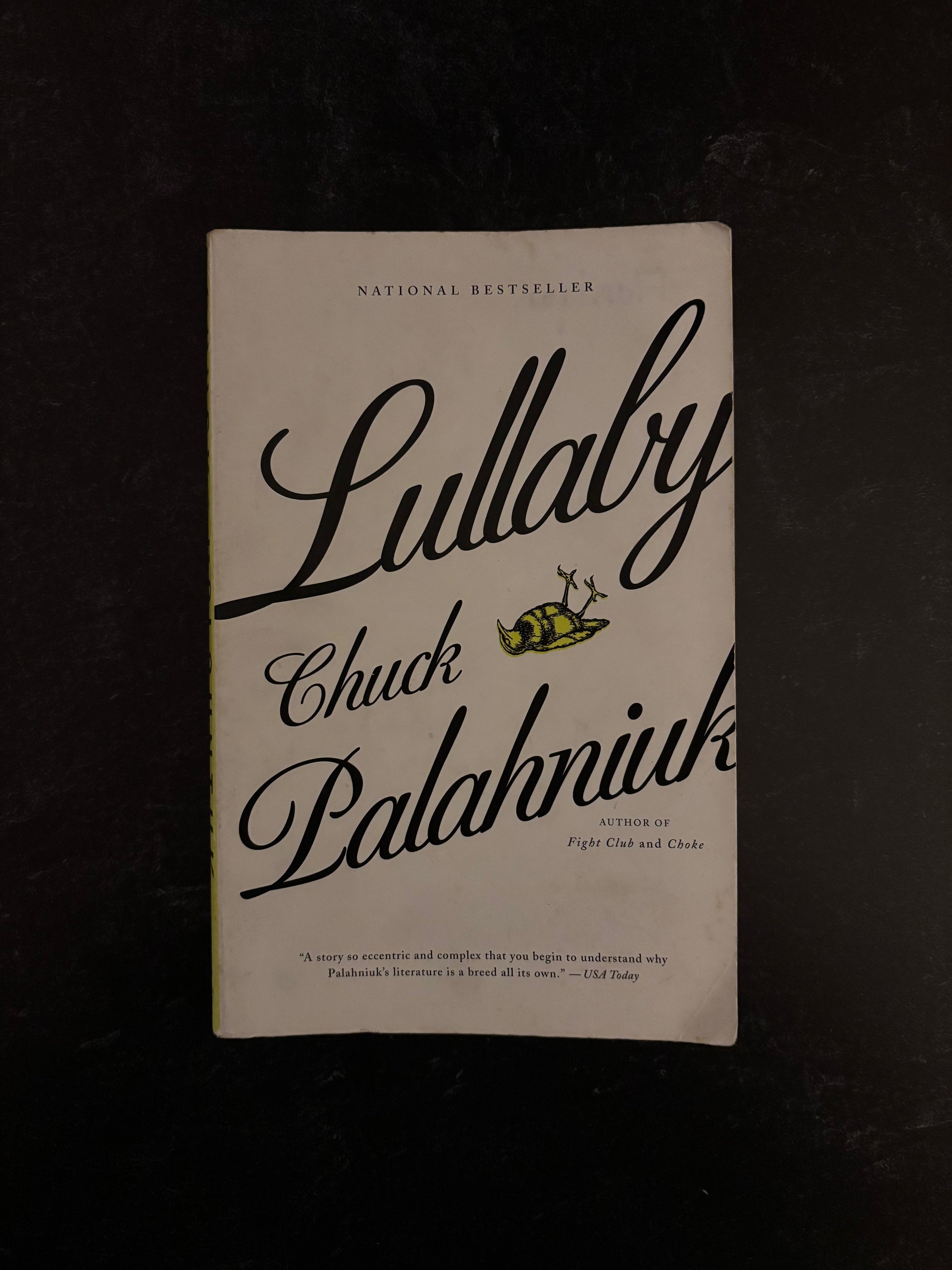 "Lullaby" by Chuck Palahniuk (Preowned Paperback)