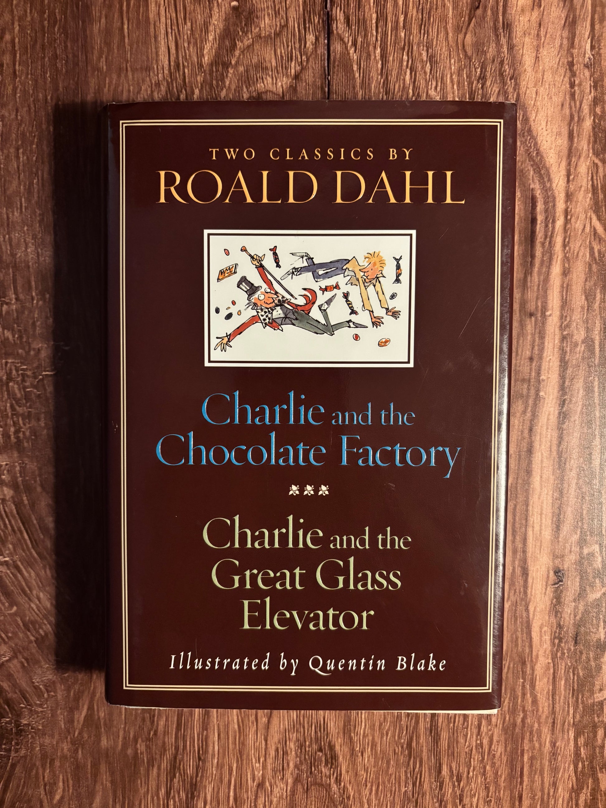 "Charlie and the Chocolate Factory" & "Charlie and the Great Glass Elevator" by Roald Dahl (Preowned Hardcover)