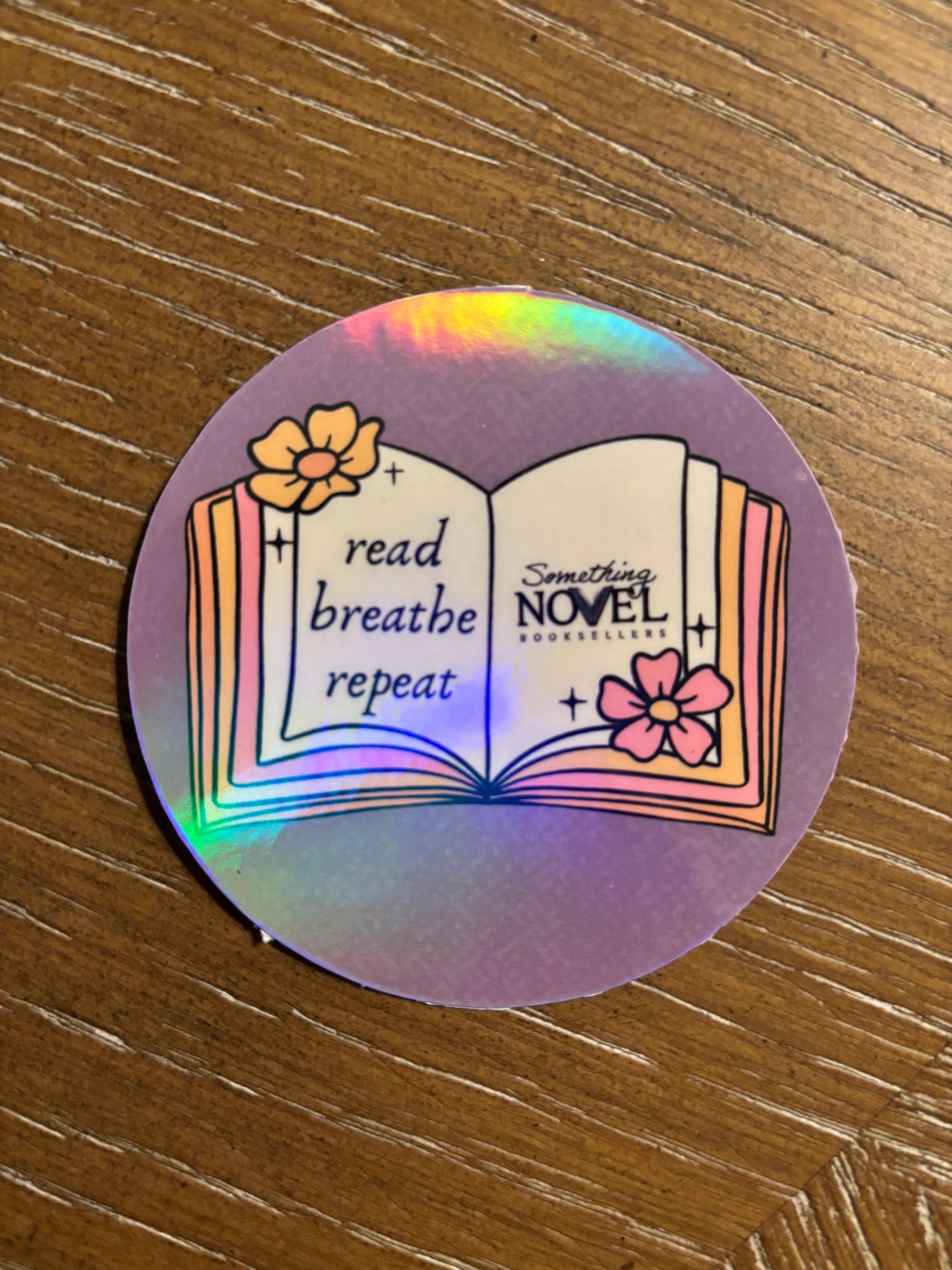 Read, Breathe, Repeat Book Sticker
