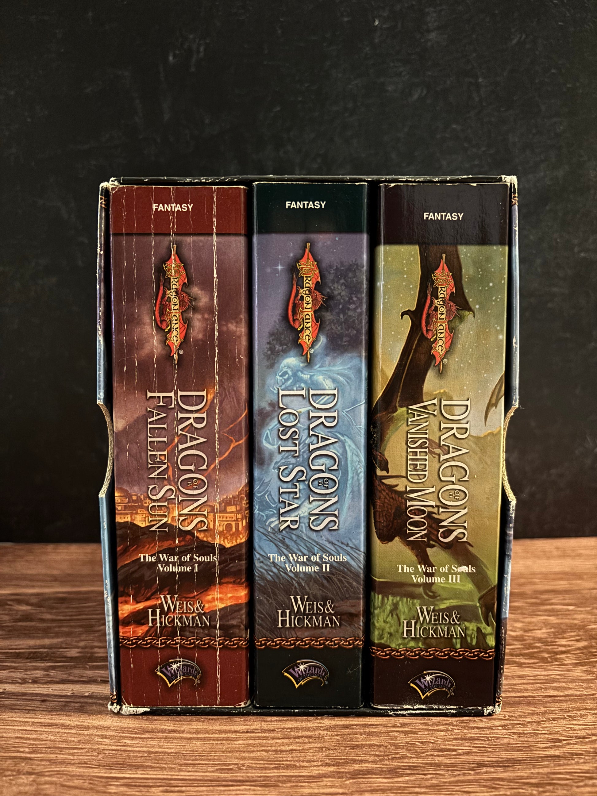 "Dragonlance: The War of Souls" trilogy by Margaret Weis & Tracy Hickman (Preowned Boxed Set)