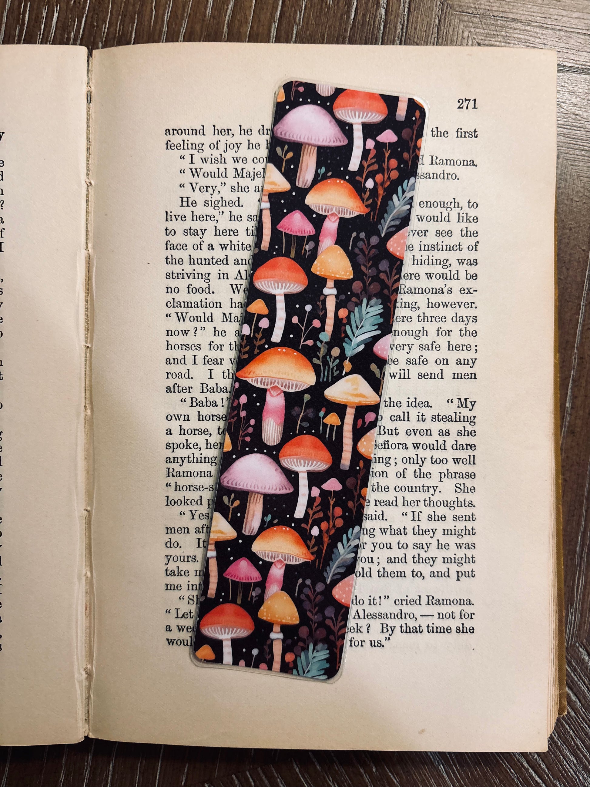 Mushroom Garden Bookmark