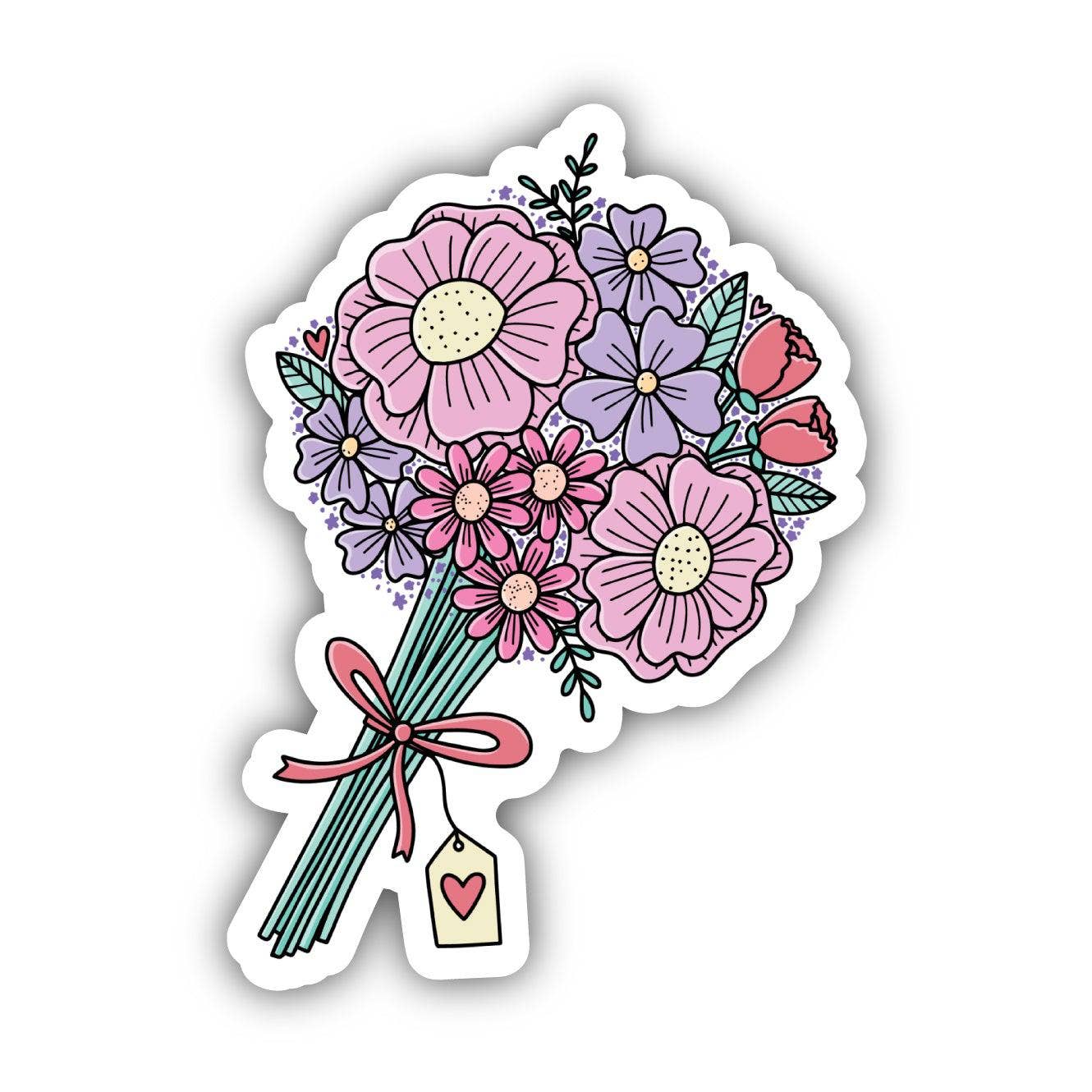 Valentine's Day Flowers Bouquet Sticker