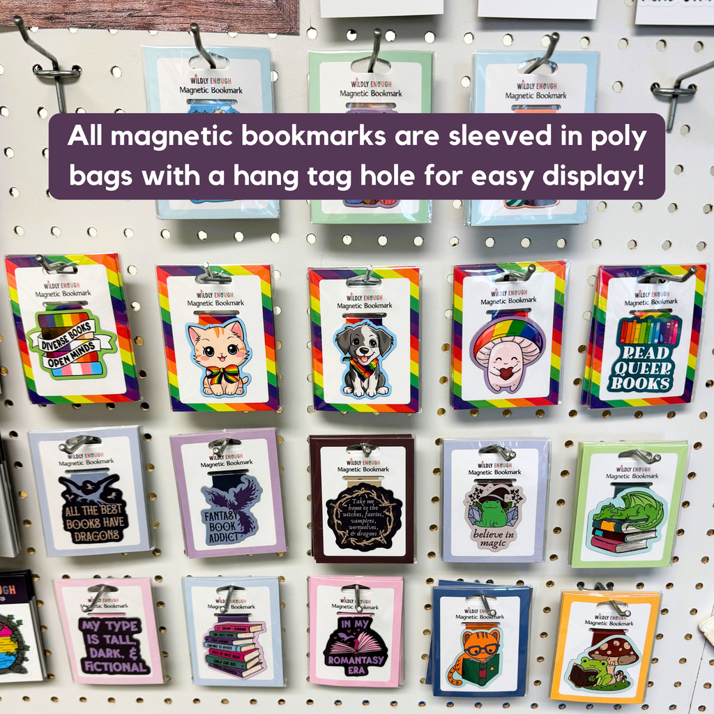 Gay Pride Mushroom Magnetic Bookmark