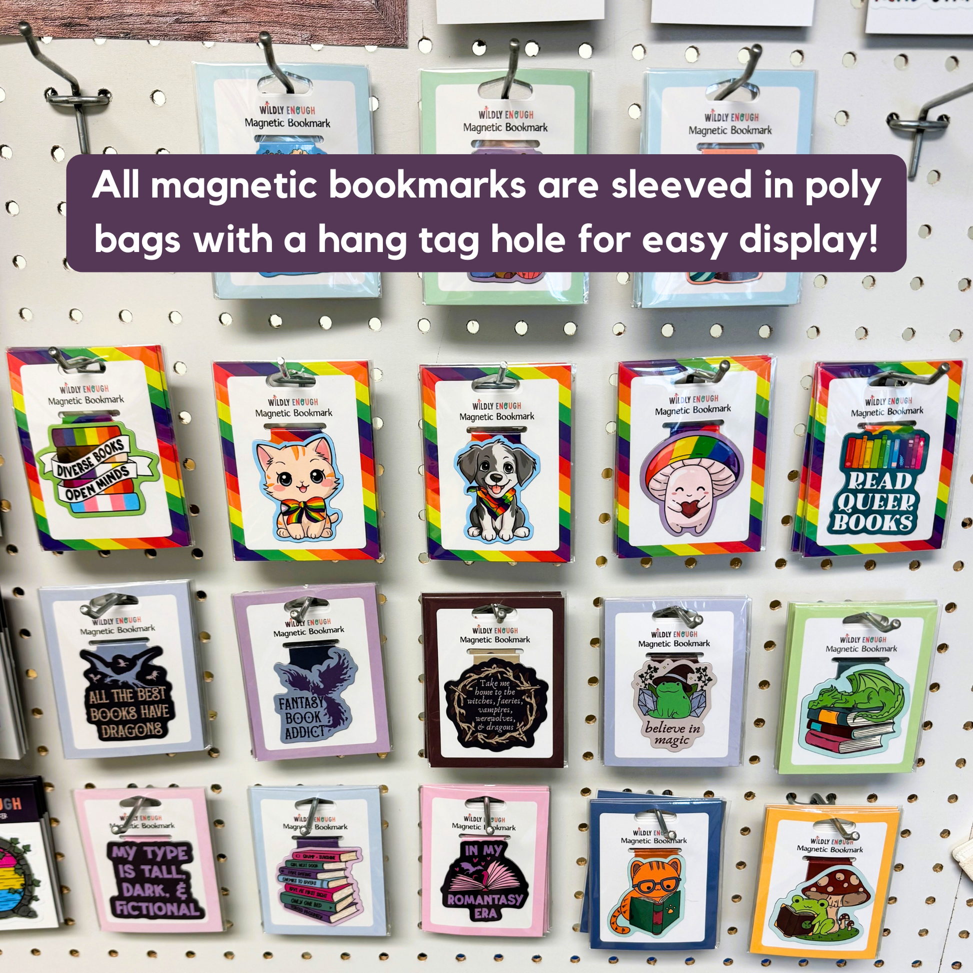 Gay Pride Mushroom Magnetic Bookmark
